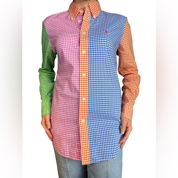 Polo by Ralph Lauren Multicolor Gingham Blouse - Picture 3 of 3